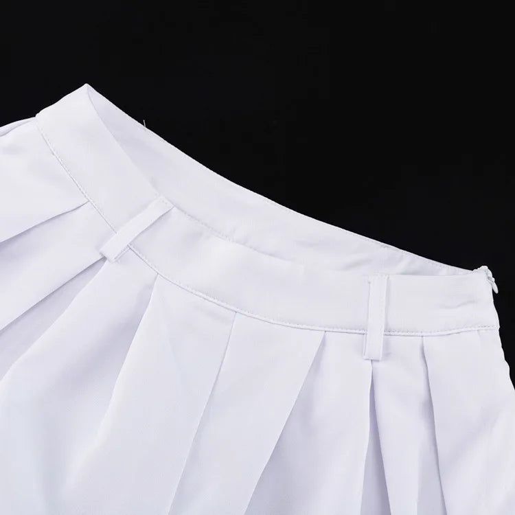Women's Simple and Versatile Loose Leggings New Hot-selling Design Pleated High-waisted White Casual Pants