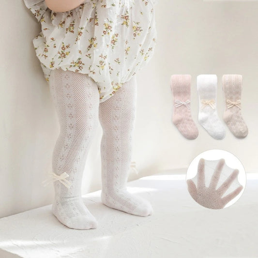 0-8Y Infant Boys Girls Summer Mesh Thin Pantyhose Soft Cotton Toddler Baby Tights Newborn Kids Breathable transparent Stockings