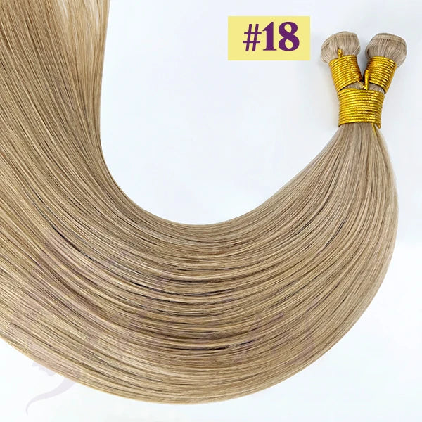 ADEIRS Genius Wefts Extensions Hair Bundles Brown Blonde 100% Real Human Hair Straight Remy Hair Invisible can Curly