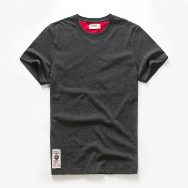 T shirt for men Men Clothing streetwear autumn Y2k T shirts Cotton Oversized T shirt O-neck Short-sleeve Tee Basketball Gym Tops