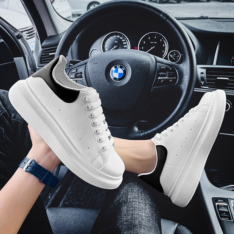 Fashion Platform Men Sport Shoes Casual Sneakers Autumn Outdoor Breathable Lightweight White Running Shoes Women Tennis Shoes