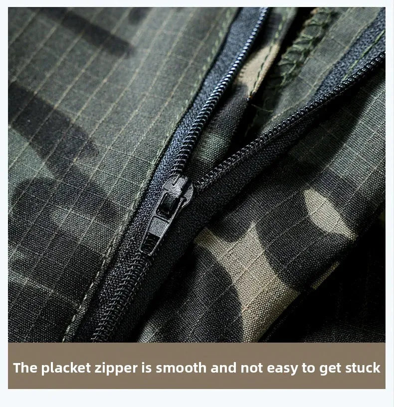Water-Resistant Tactical Work Pants for Men Multiple Pockets Outdoor Military Fans Casual Pants Spring Autumn American Style