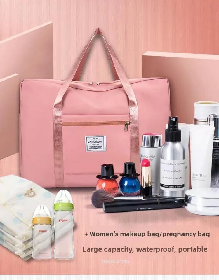 Large Capacity Casual Handbag for Men And Women Student Clothing Storage Bag Maternity Bag Travel Bag Polyester Material