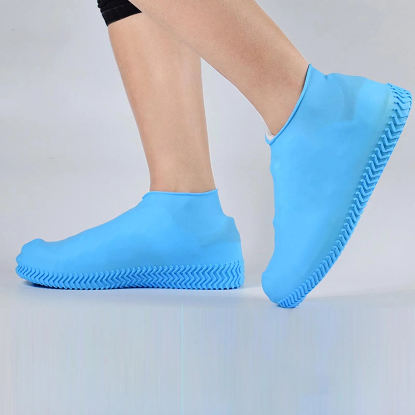 Waterproof Shoe Covers,Non-Slip Water Resistant Overshoes,Thicken Silicone Rubber Rain Shoe Cover Protectors For Kids Men,Women
