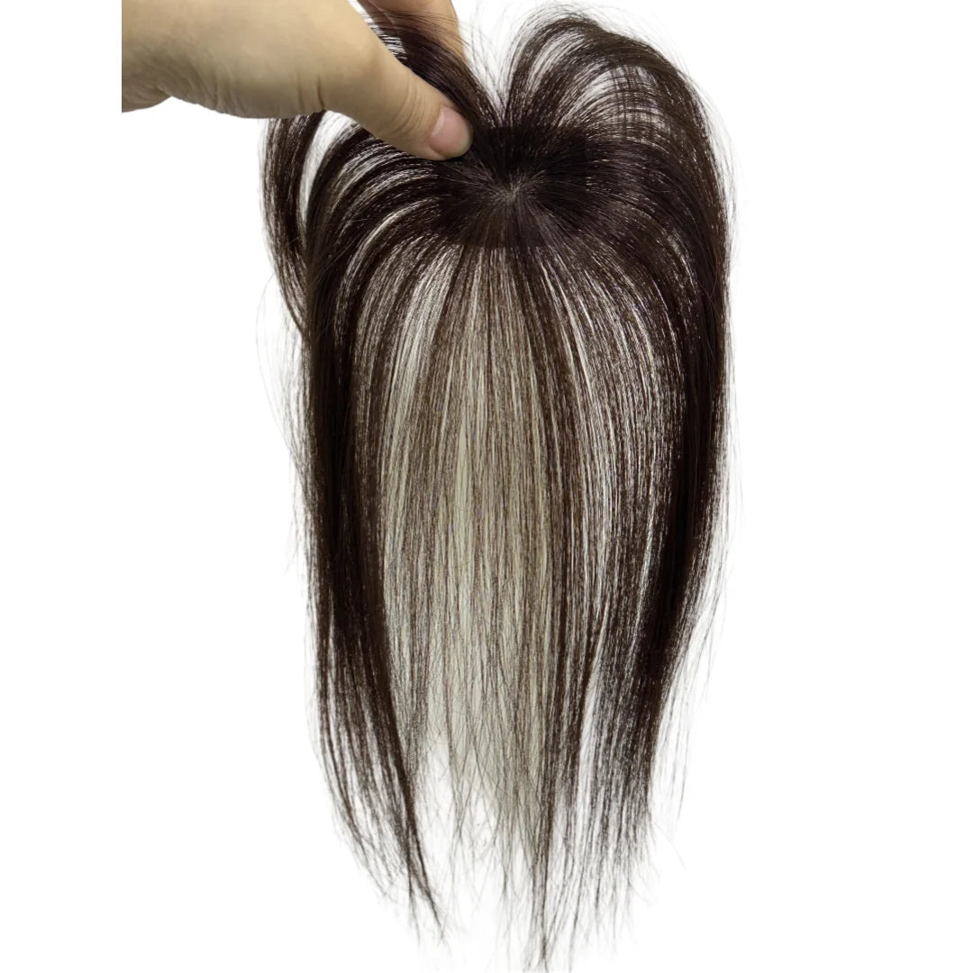 360° Coverage Natural Black Human Hair Bangs Clips in Hairpieces for Women False Natural Bangs with Thinning Hair Extensions