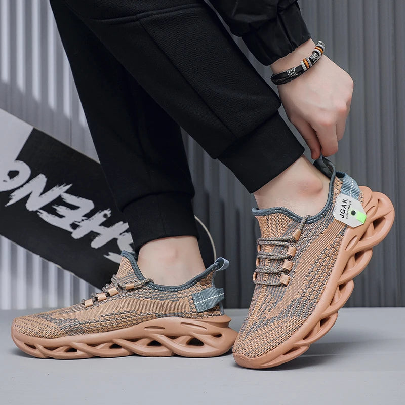 Plus Big Size 49 50 51 52 Men Mesh Sneakers Shock Absorbing Running Shoes Breathable Casual Walking Athletic Sports Trainers