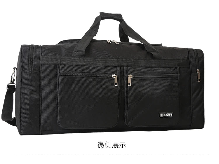 Women Men Nylon Travel Duffel Bag Carry On Luggage Bag Men Tote Large Capacity Weekender Gym Sport Holdall Overnight Bag Pouches