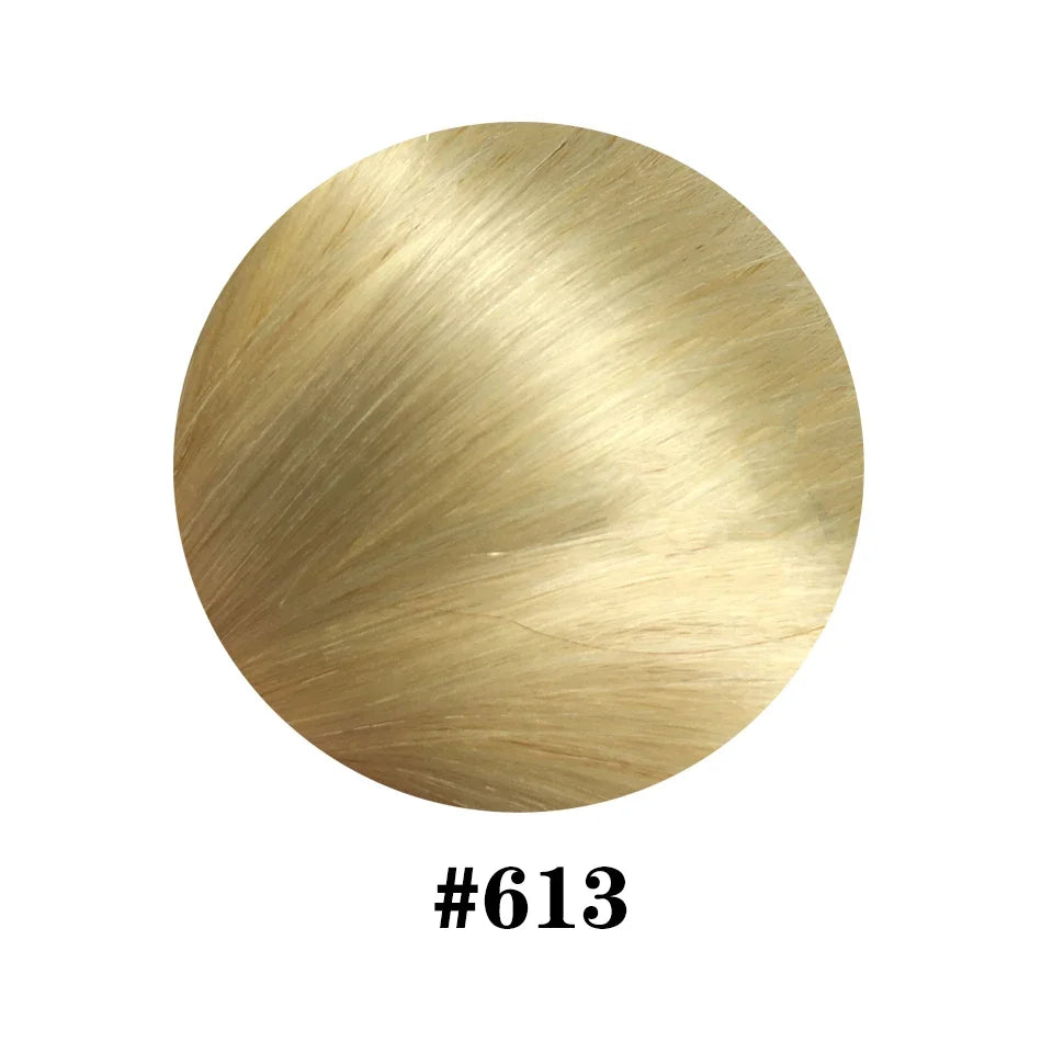 26 Inches Straight Drawstring Ponytail Clip In Ponytail Extensions Natural Color 100% Brazilian Human Hair Wrap Around Ponytails