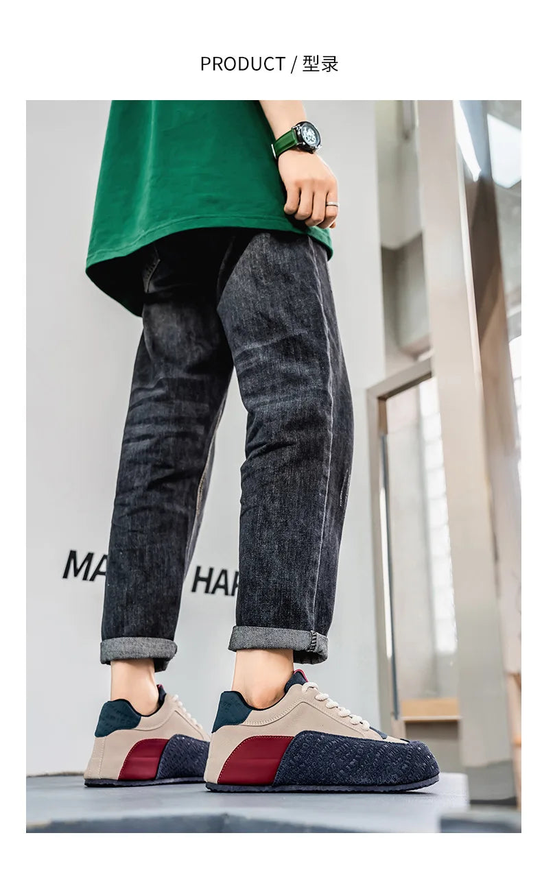 Fashion brand tenis men casual faux leather sneakers male wedged shoes new spring summer breathable trainers man gym run shoes