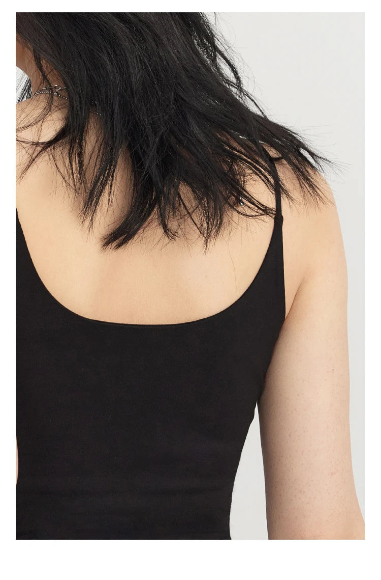 CHIC VEN Women's Tanks New Loose Short Camis Sleeveless Solid Crop Top Woman Clothing Spring Summer 2023