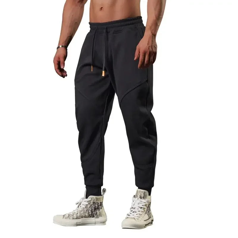 Plain Cropped Trousers Sweatpants for Men Autumn and Winter Cotton Loose Slacks Xxl New Items in Korean Y2k Gym Man Sports Pants