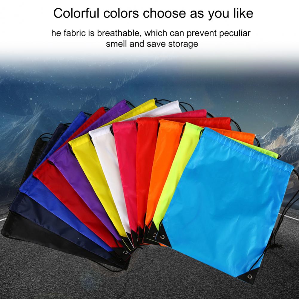 Sports Bag Folding Multifunctional Double-shoulder Braided Drawstring Backpack Bag
