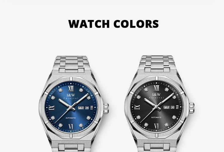 Montre Homme Luxury Brand IW CARNIVAL Mens Watches Sapphire Calendar Luminous 5bar Japan MIYOTA Movement Automatic Watch for Men