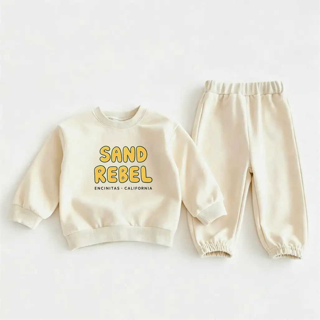 Toddler Fashion Casual Clothes Long-sleeved Outfits Baby Girls Cartoon Sweatshirts+Pants Two Piece Set Outer Wear Kids Tracksuit