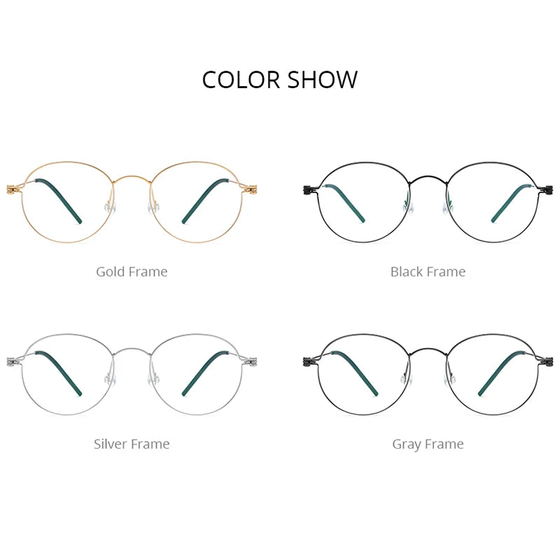 FONEX B Titanium Glasses Frame Women Brand Design Eyeglasses Men Korean Denmark Ultralight-Weight Morten Screwless Eyewear 7510 BAZAARHUBO