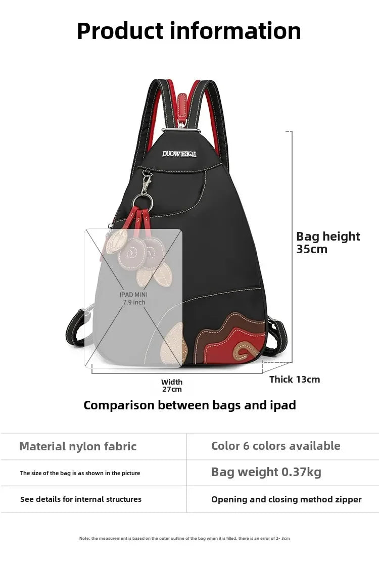 Casual Solid Nylon Designer Style Backpacks for Women 2026 High Quality Simple Versatile Commute Hot Trendy Sweet School Bags