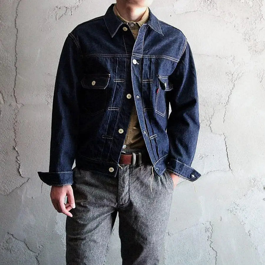 FREEWHEELERS 1951s Vintage Textured 507XX 14oz Indigo Denim Jacket