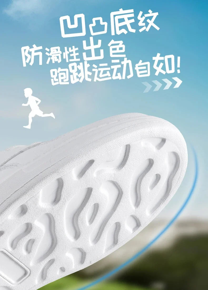 Children's Sneakers Kids Fashion Design White Non-slip Casual Shoes for Boys Girls Hook Breathable Sneakers Toddler Outdoor Shoe