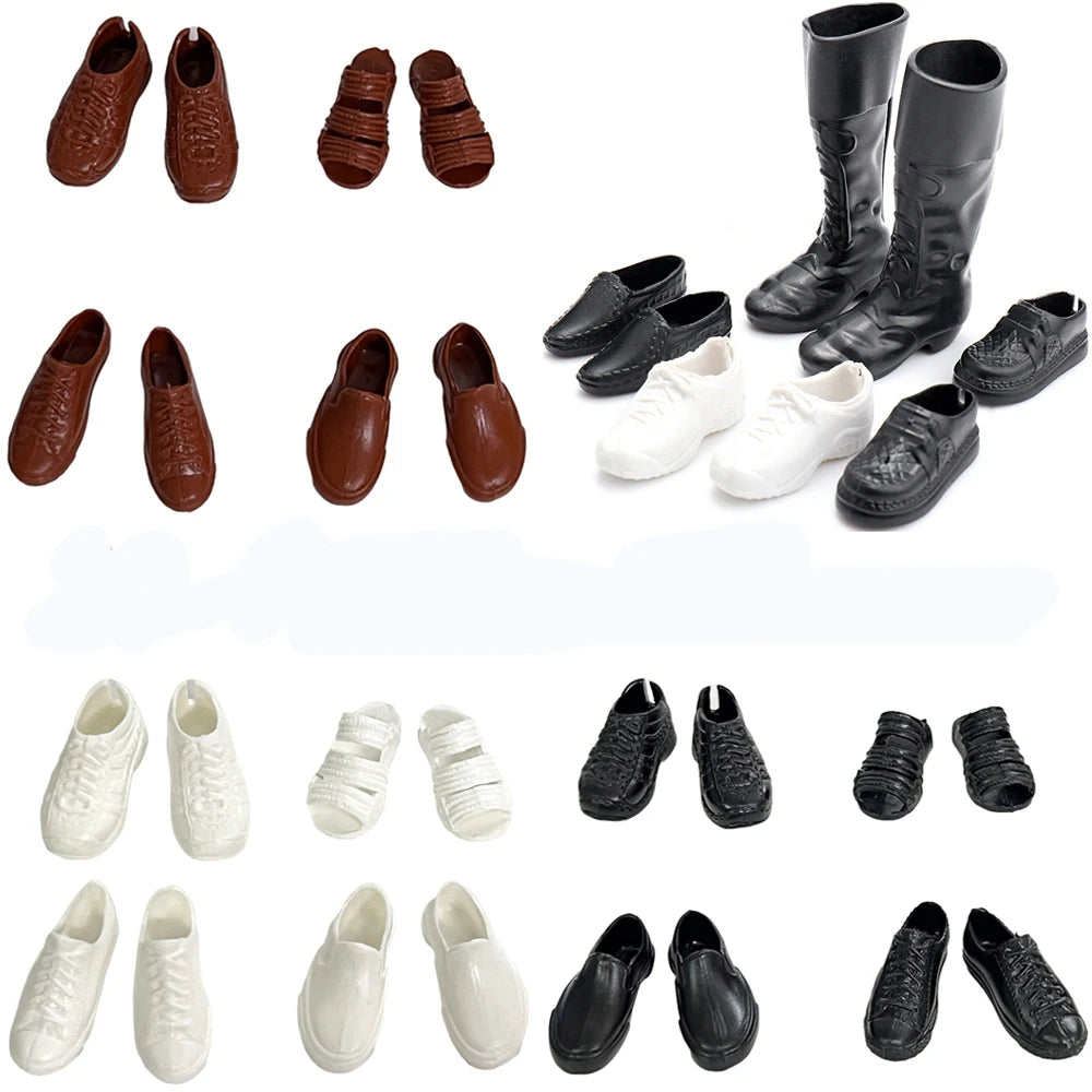 NK MIx 1/6 Doll Shoes Clothes 12 Inch Man Dolls Accessories 30CM Princess Doll Boots Fashion Leather Sneaker Slipper Gfit Toy JJ