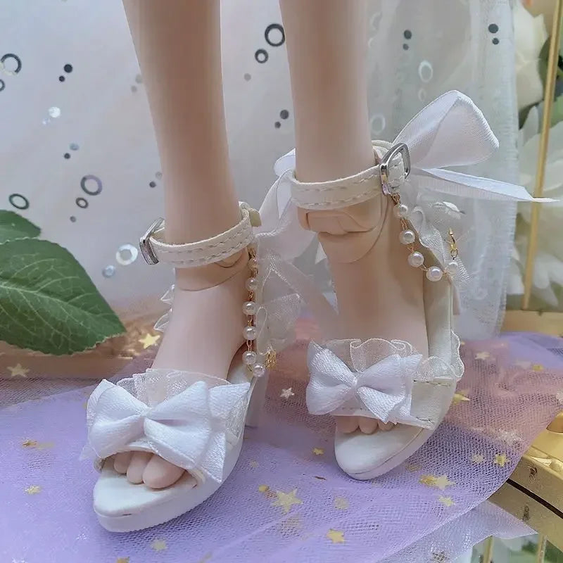 Fashion 60cm Doll's Shoes for 1/3 Bjd Doll Sneakers Long Boots Leather Shoes, High Heels Diy Girl Toys Dress Up Doll Accessories