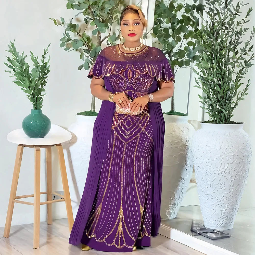 Women Traditional Africa Clothing Muslim Kaftan Maxi Long Dress 2025 Dashiki Ankara Outfits Gown Abayas Robe
