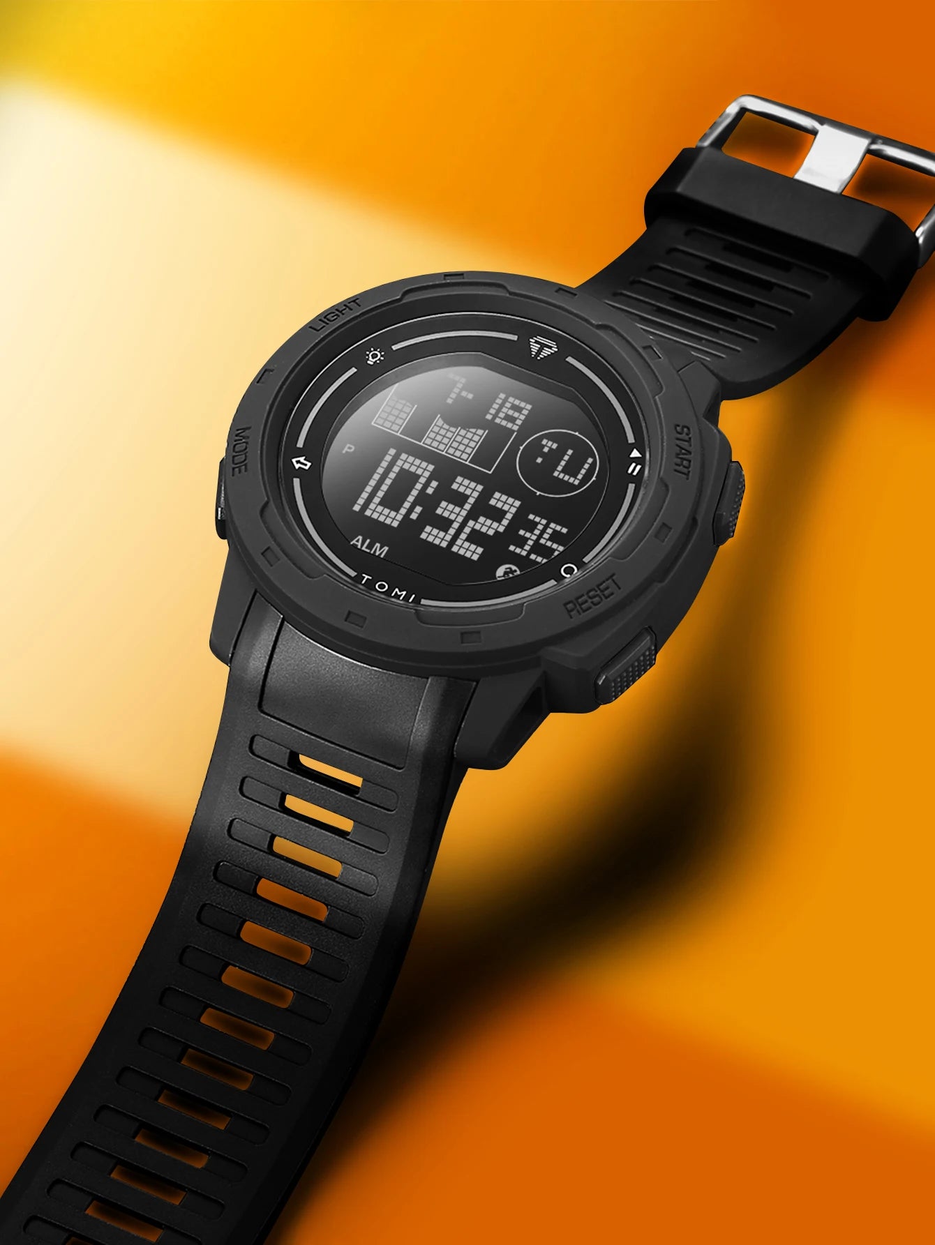 TOMI Sports Watch Digital Watch Multi functional Waterproof Stop Watch Student Sports Electronic Watch Children's Gift