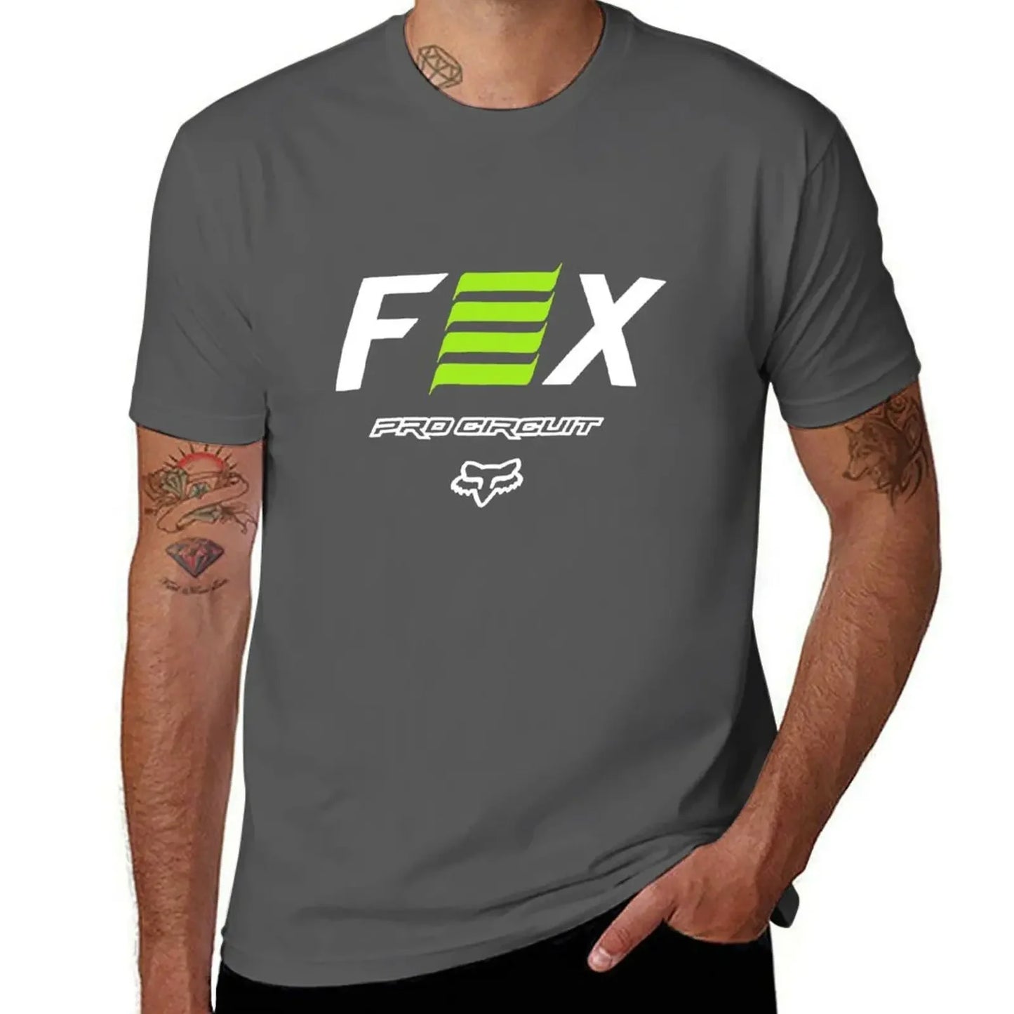 Fox-Clothing-Pro-Circuit-Short-Sleeve-Tech-Tee T-Shirt quick drying baggy shirts sublime anime shirts men