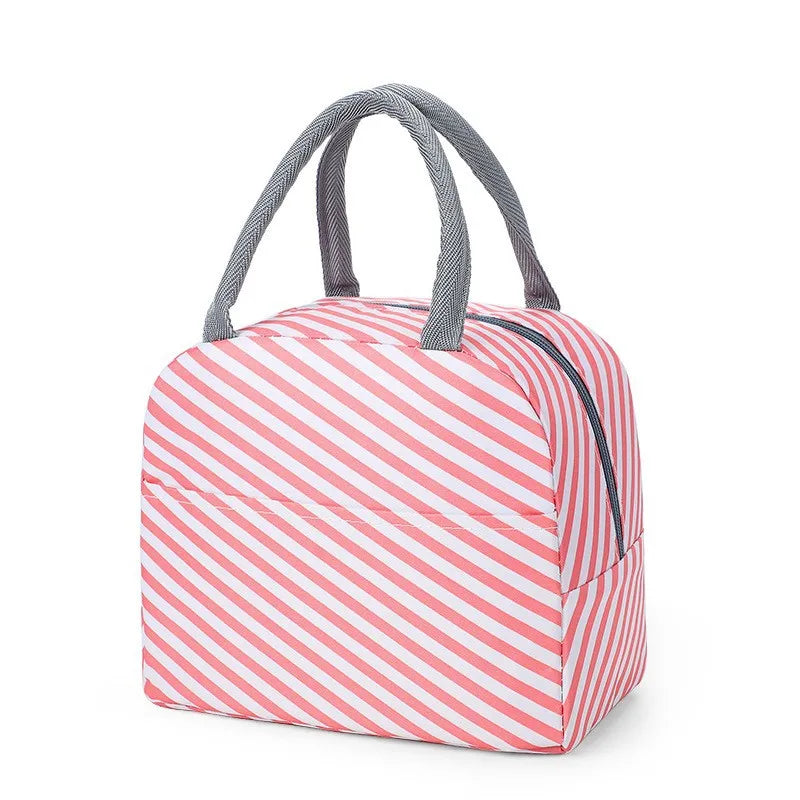 Portable Lunch Bags Thermal Insulation Lunch Box Storage Bag Children's School Lunch Box Bag Picnic Storage Large Capacity