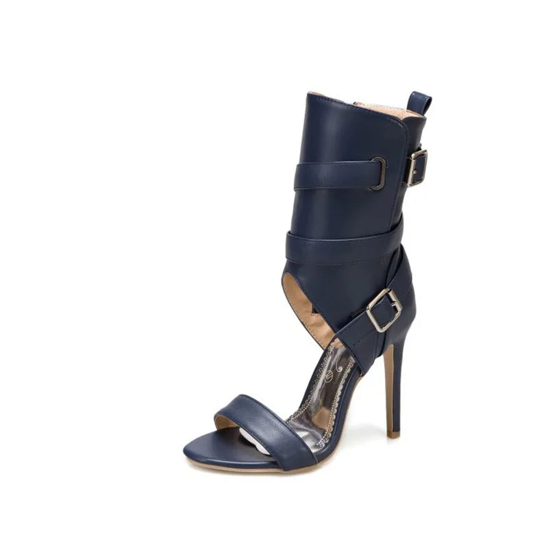High Heels Sandals for Women Summer New 2025 High Top Women's Shoes Roman Ankle Boots Female Pumps Sandalias Mujer WSH5315