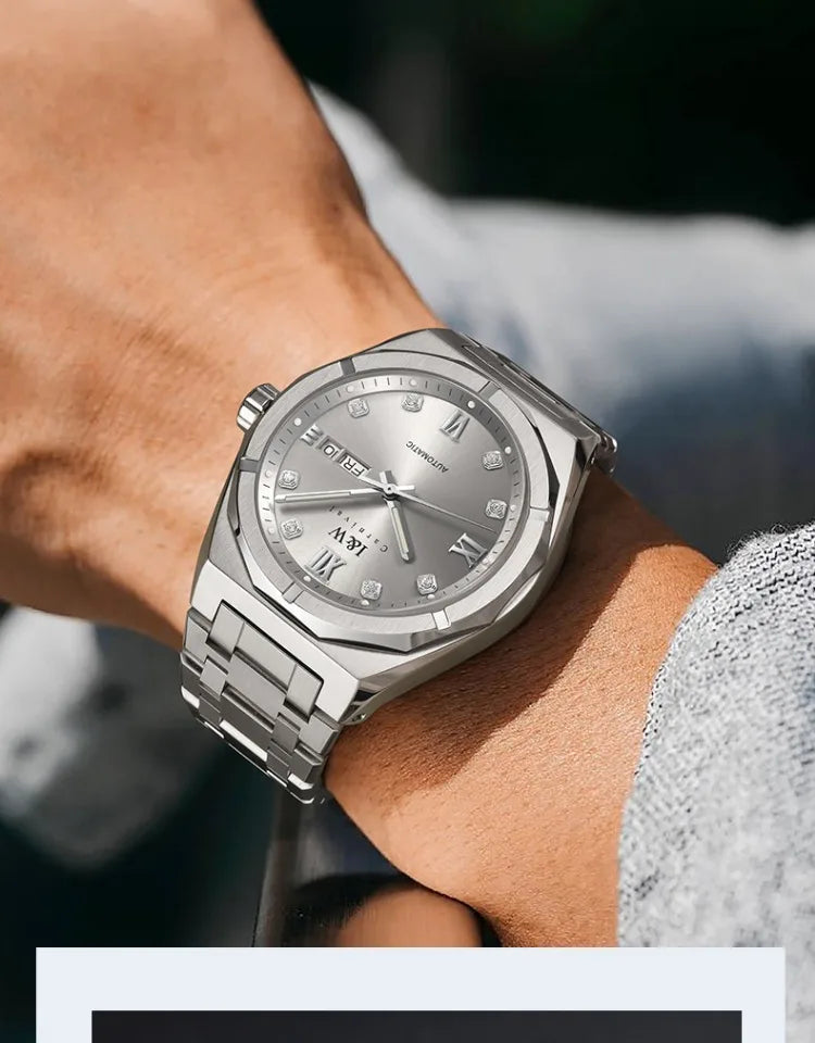 Montre Homme Luxury Brand IW CARNIVAL Mens Watches Sapphire Calendar Luminous 5bar Japan MIYOTA Movement Automatic Watch for Men