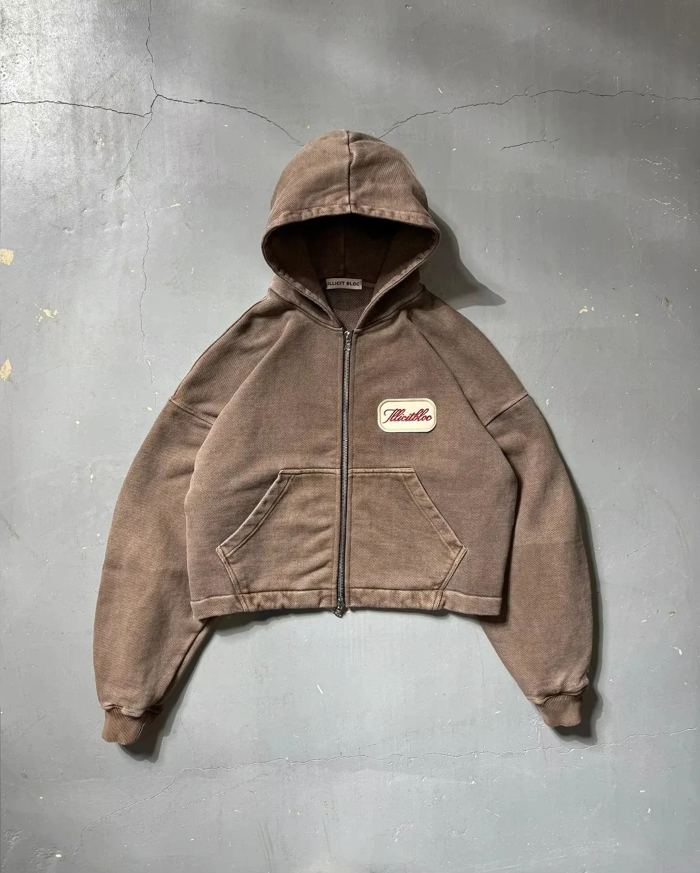 American Fashion Hip Hop Letter Embroidered Zipper Hoodie Men Street Y2K New Casual Loose Fleece Padded Sweatshirt Unisex Hoodie