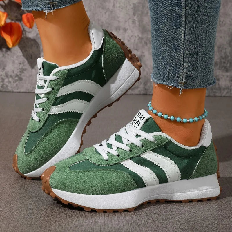 Brand Designer Women's Shoes Autumn New Style Cross-strap Platform Vulcanized Shoes 2026 Outdoor Running Sports Shoes Selling