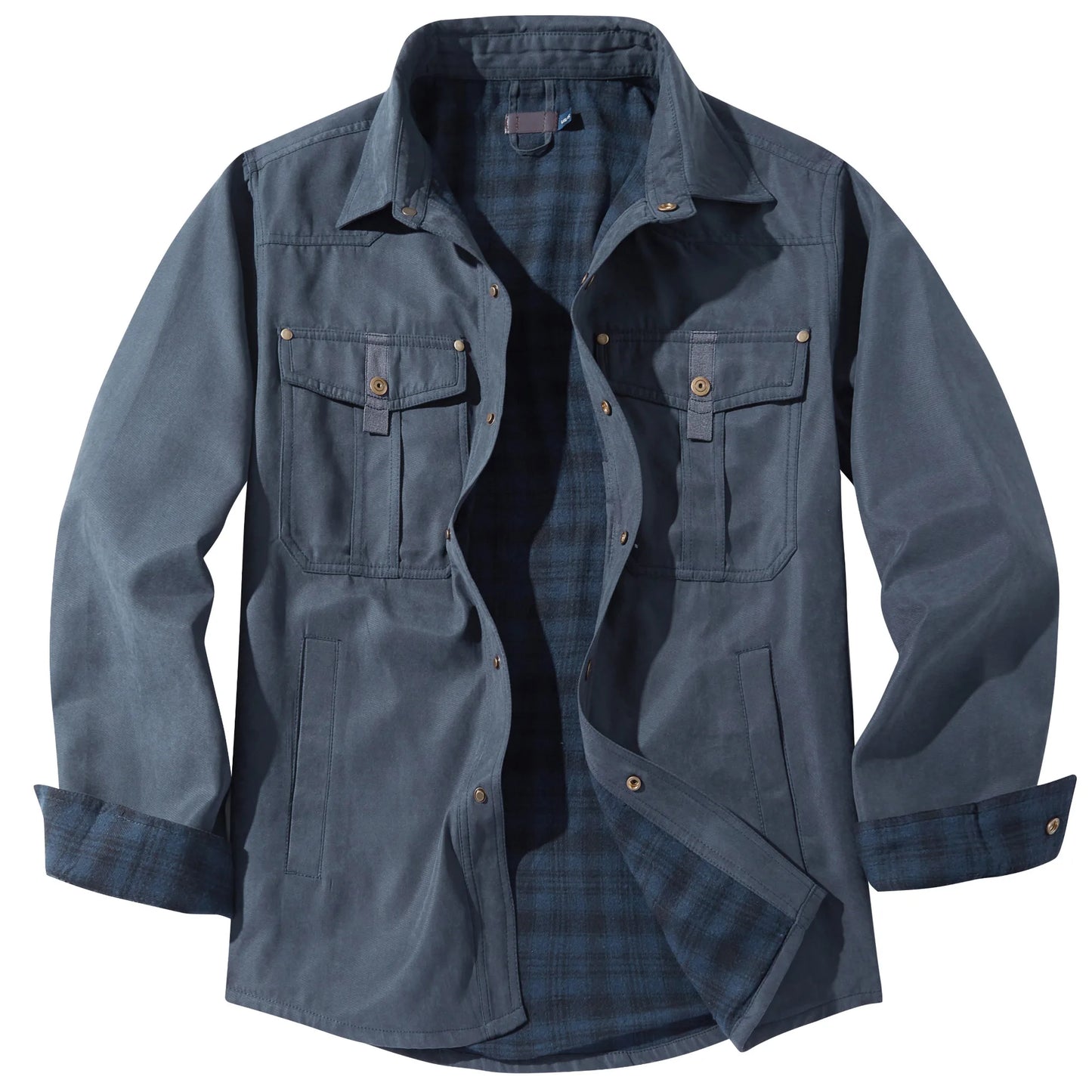New Men's Retro Jacket Plaid Jacket Men's Western Style Lapel Jacket Men's Luxury Jacket Men's Winter Windproof Warm Jacket