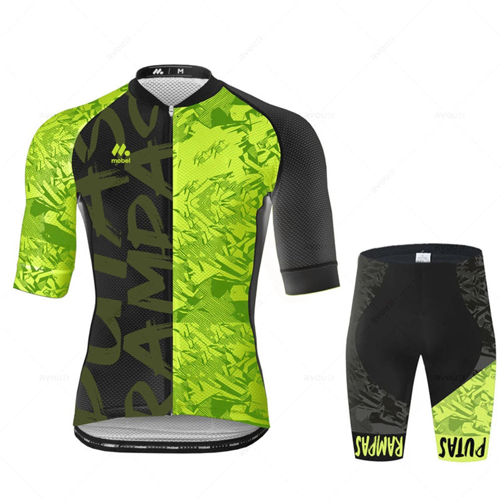 Cycling Jersey Set Team Racing Bike Clothes Summer Mountain Bicycle Clothing Men's Sports Mallot Ciclismo Hombre Fashion Clothes