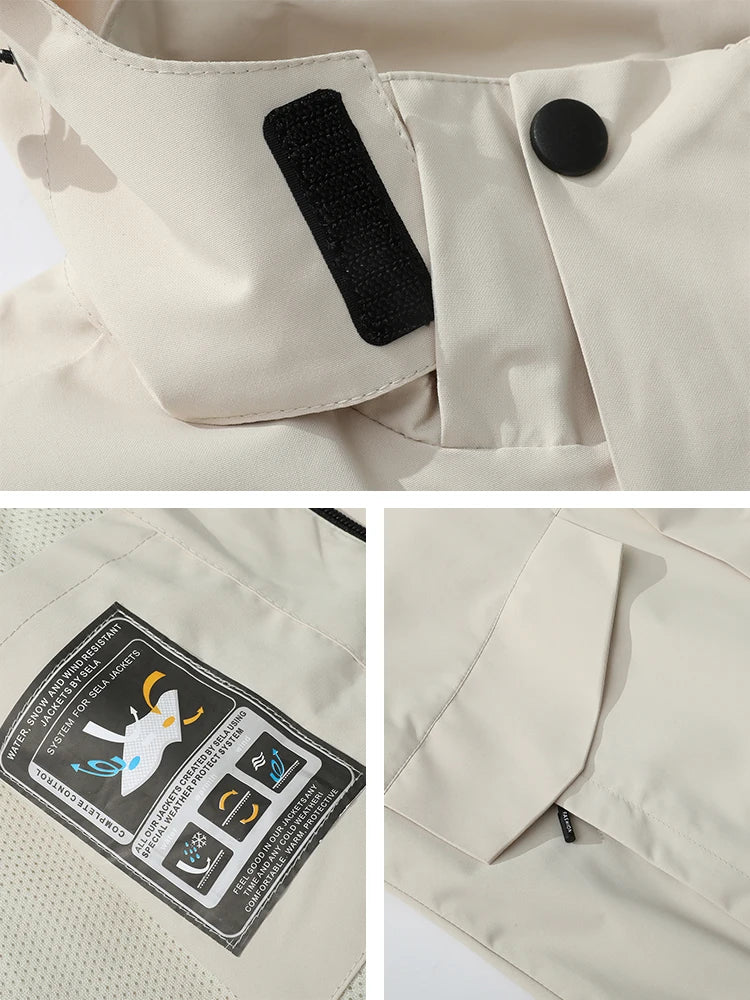 2026 New Men's Jackets Detachable Hood Windbreaker Windproof Outdoor Coats With Breathable Inner Layer 5 Colors