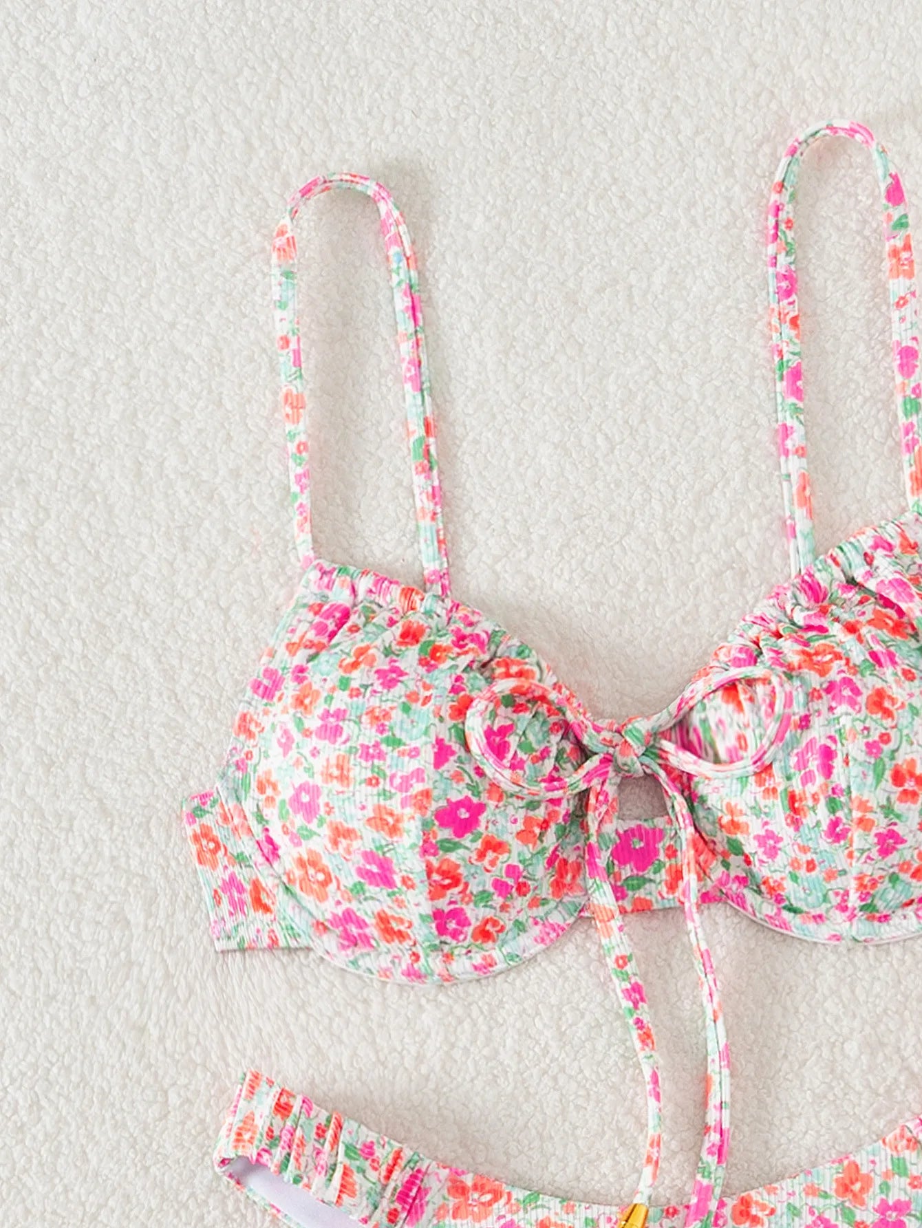 Floral Print Bathing Suit Brazilian Biquinis Swimming Suit for Women 2025 New Summer Bikini Micro Swimsuit Sexy Swimwear Bather