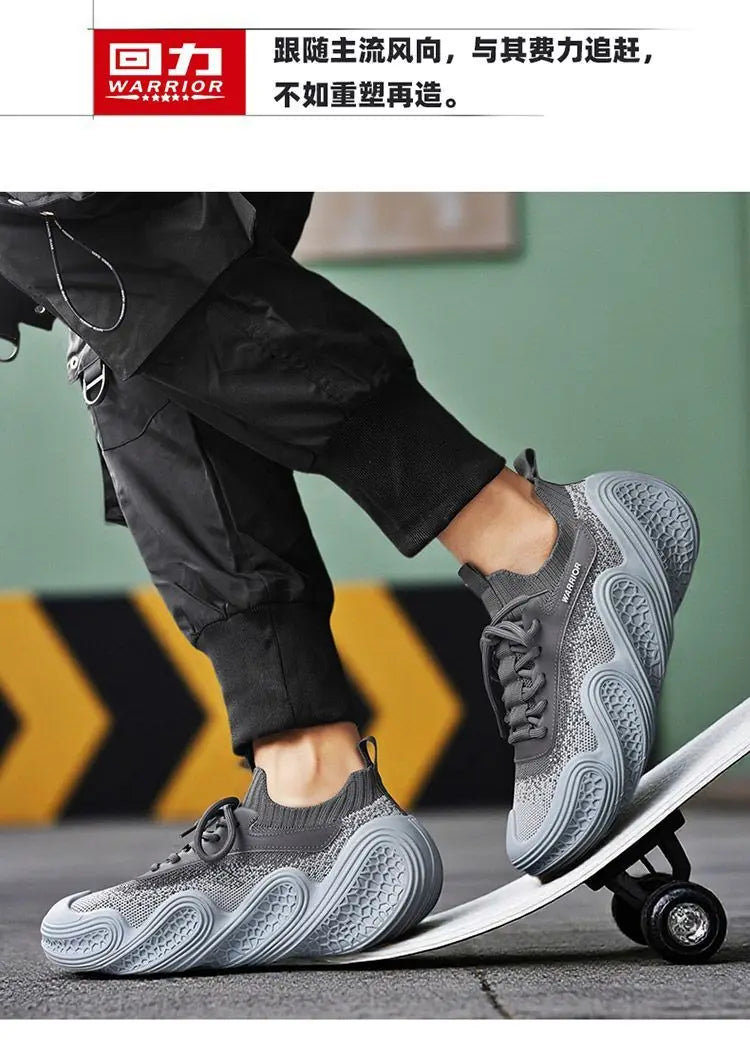 Warrior Original Brand Sports Shoes Summer Breathable Mesh Lightweight Running Shoes Wear-resistant Non-slip Casual Sneakers