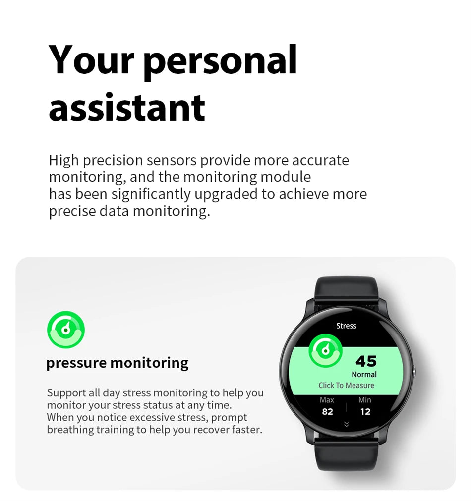 LIGE Women's SmartWatch Blood Oxygen Monitor Sports Fitness Tracker Bluetooth Call Al Voice Assistant Watches For Android IOS