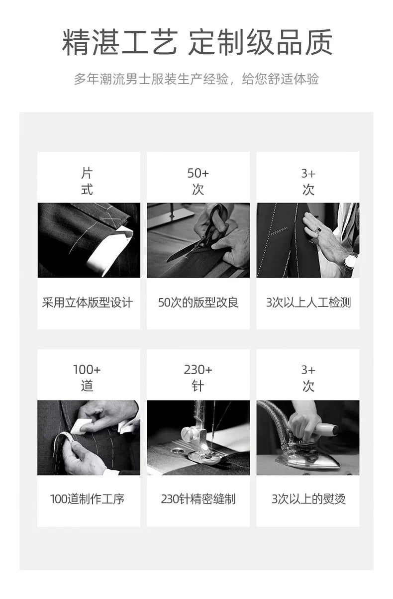 2026 New Men's Spring Lapel Zip-Up Jacket Spandex Fabric Casual Business Outerwear Windproof Anti-Wrinkle Coat