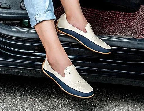 Moccasin Men's Leather Shoes Soft Casual Comfortable Male Shoe High Quality Fashion In Promotion Cheap Clearance Korean Style