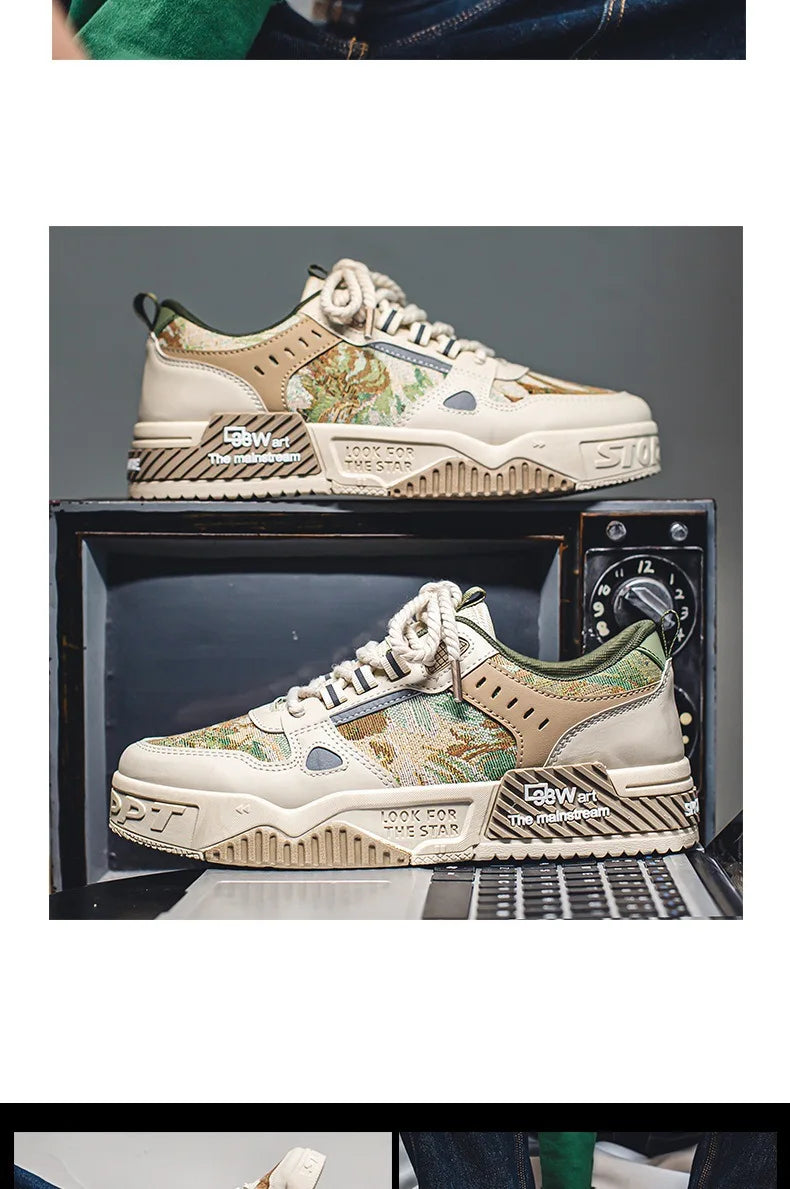 Men's Sneakers Spring Autumn 2024 Outdoor Sport Shoes For Men Fashion Vulcanized Shoe Tenis Para Hombre Men's Flats Shoes Luxury