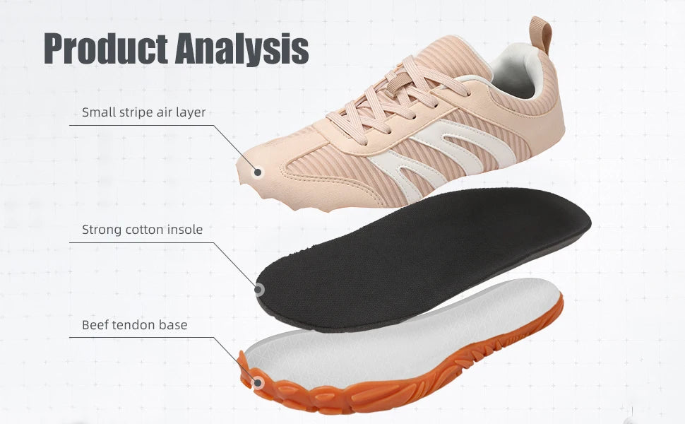 New Fashion Men's Wide Shoes,Women's Outdoor Running Sports Shoes,Sporadic Casual Shoes,Soft And Loose Minimalist Barefoot Shoes