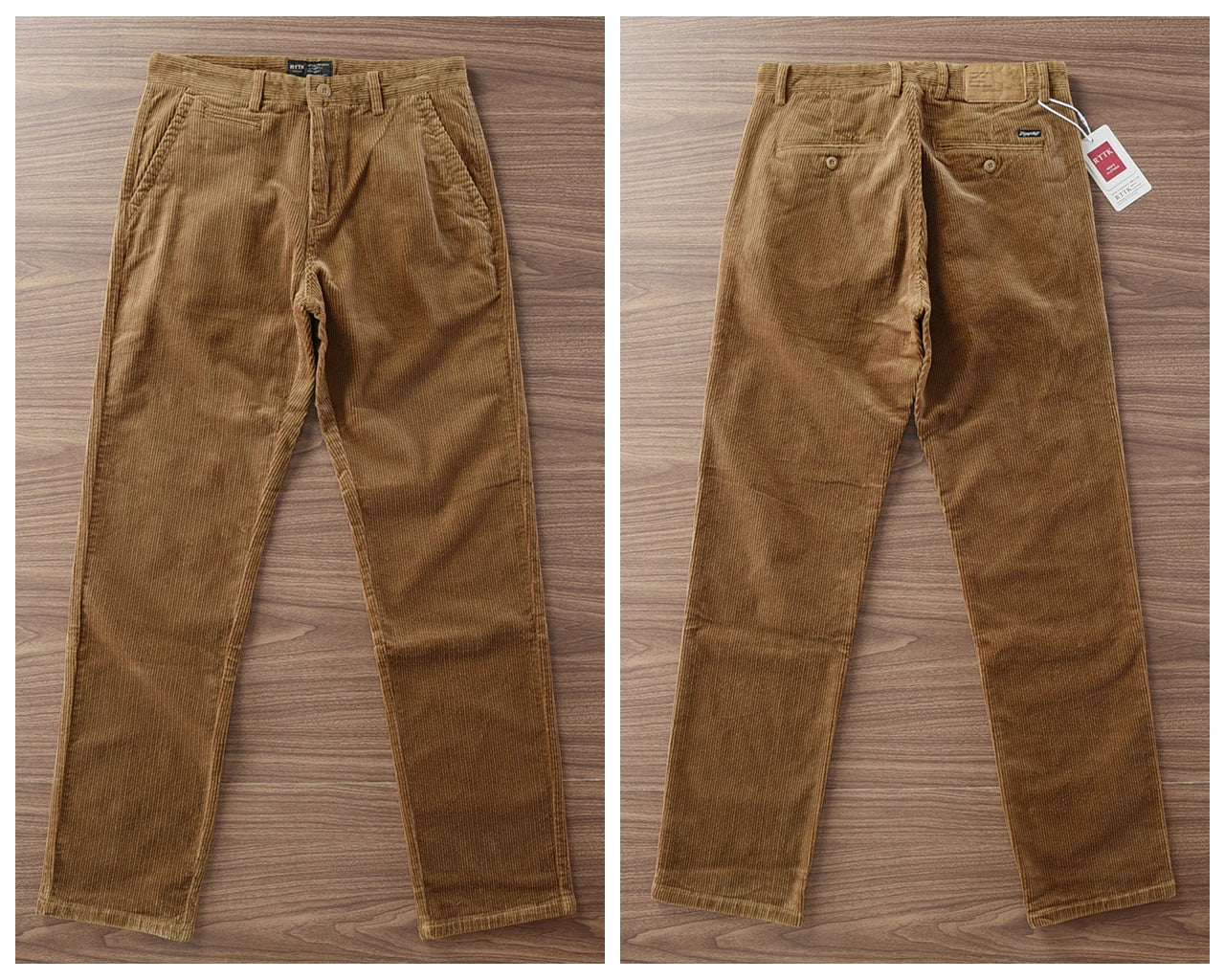 Autumn and Winter New American Retro Heavyweight Solid Color Corduroy Cargo Pants Fashion Straight Cotton Washed Casual Trousers