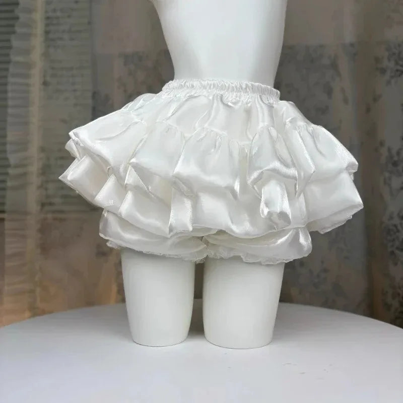 Mini Skirts for Women Sweet Cute Jupe Fashion Summer Japanese 2025 Faldas Mujer De Moda Bow Polka Dot Ruffles Y2k Skirt