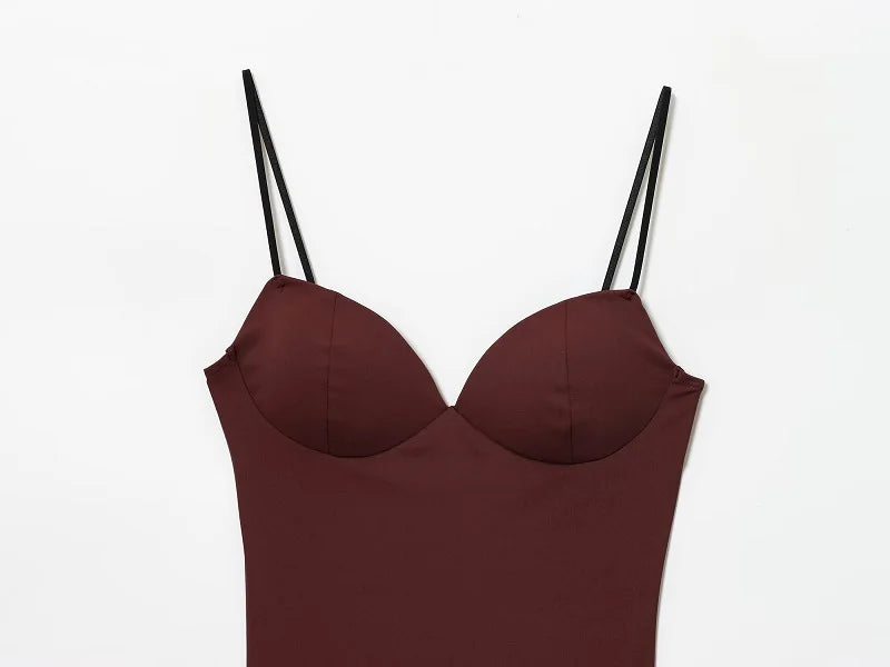 MUJER Sexy Corset Top Women Backless Bra Crop Top Woman Tanks & Camis Slip Tops for Women Sleeveless Bustier Tops Women Camisole