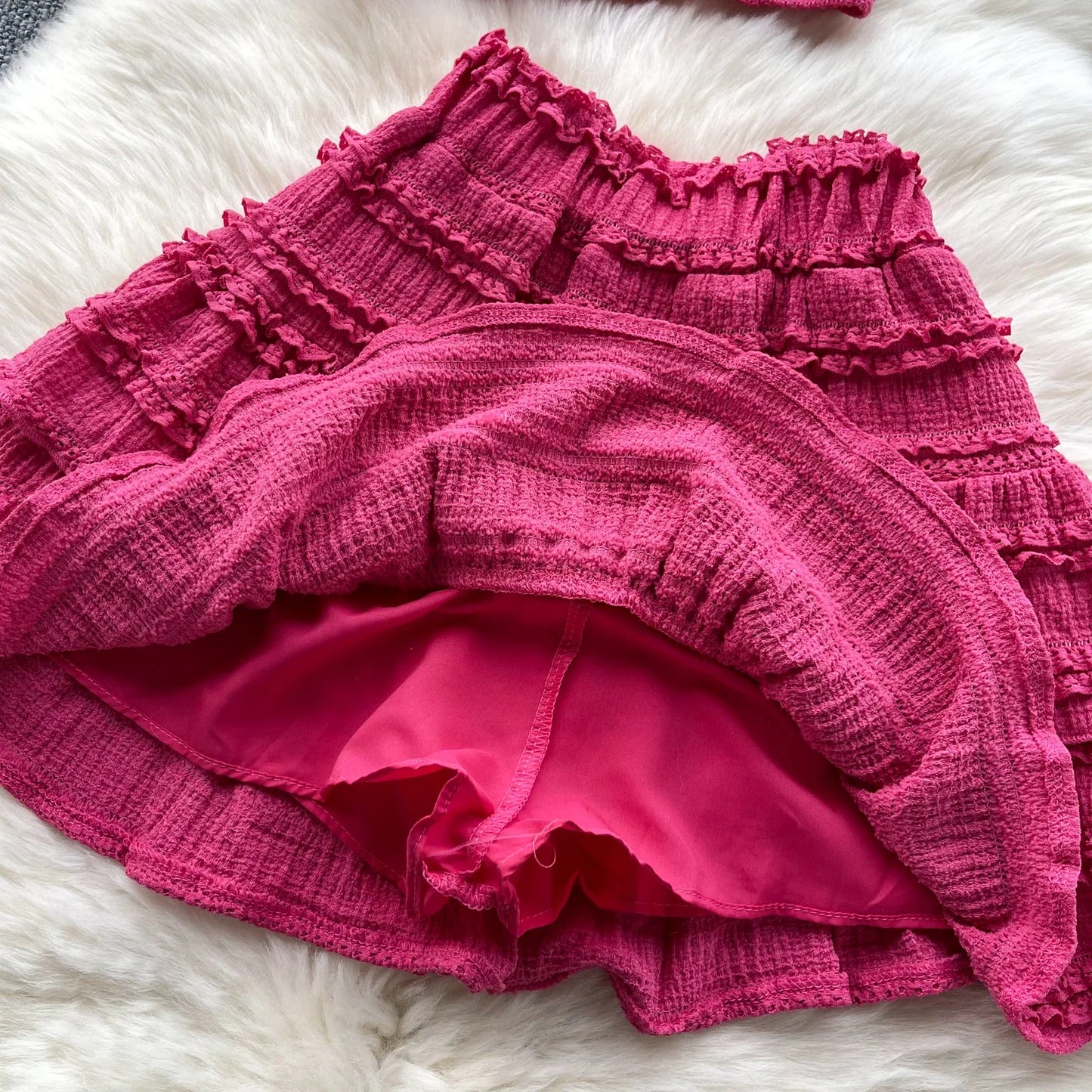Sexy Two Pieces Sets Forwomen Chic Sexy Short Straps Tank Top with High Waist Mini Skirt Suit Summer Sweet Pleated Skirt