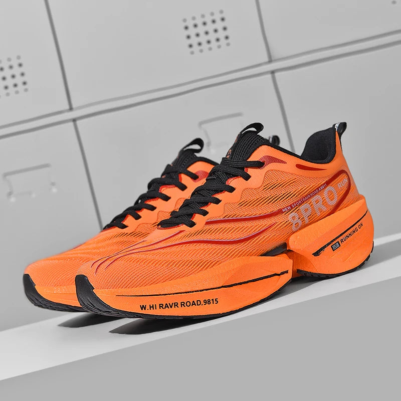 New Men's Running Shoes Non-slip Cushioning Racing Carbon Plate Sneakers Light Tennis Cross Training Shoes Trail Running Shoes