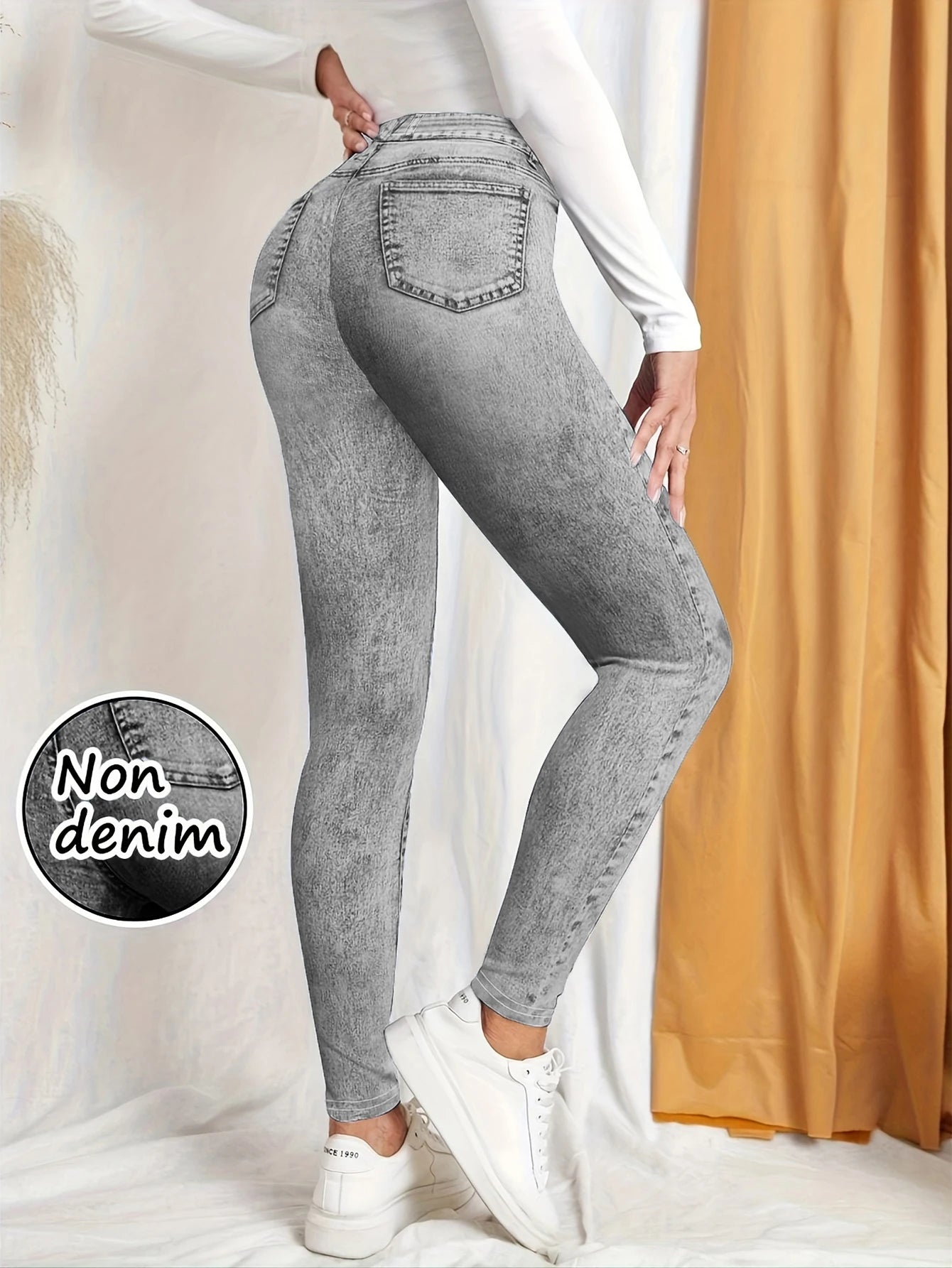 women's non-denim Leggings High Waist Hip Lifting Yoga pants Fashionable Sexy Casual Pants Solid Color High Elastic Soft Wear