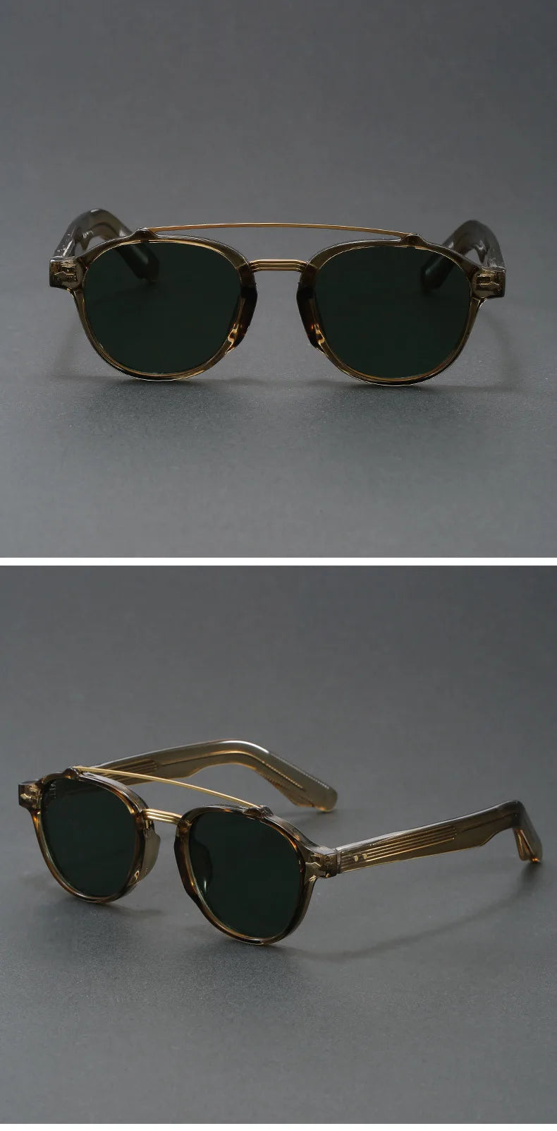 High-end Quality Sunglasses Men Women Korean Style Retro Sun Glasses for Women Thick TR90 Frame Luxury Brand Design Fake Glasses BAZAARHUBO