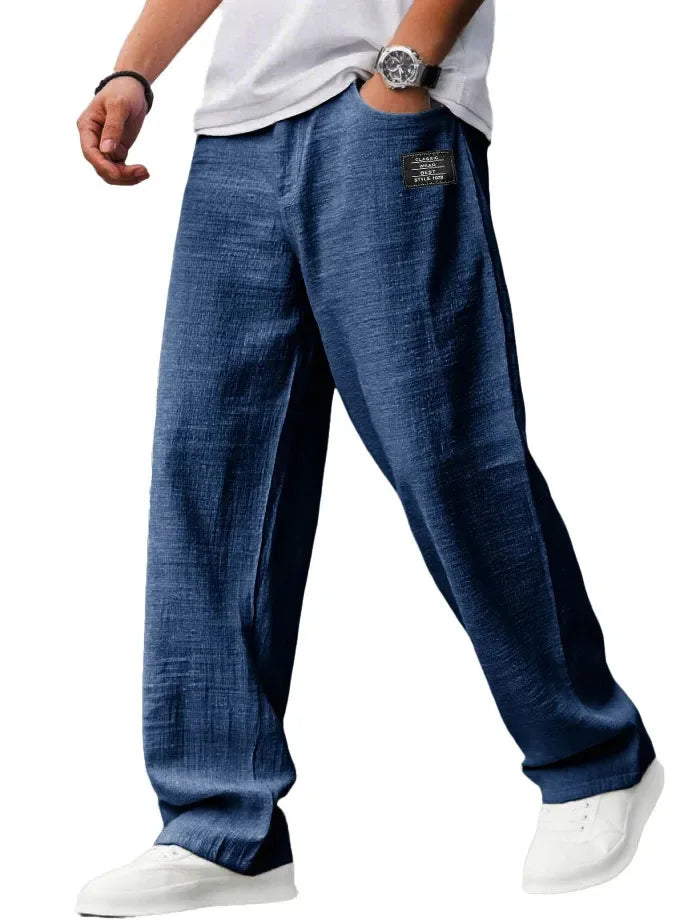 Summer Pants for Men Mens Linen Pants Mens Summer Elastic Waist Elastic Waist Pants Summer Pants Men Pants Men 2025 Mens Summer